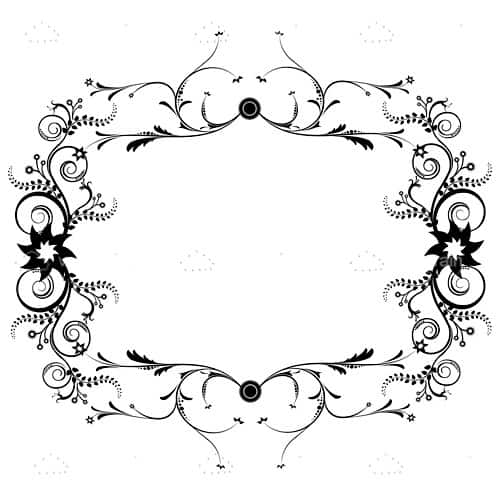 Black and White Floral Background